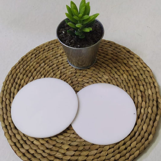 Coaster white ( Acrylic Coaster )