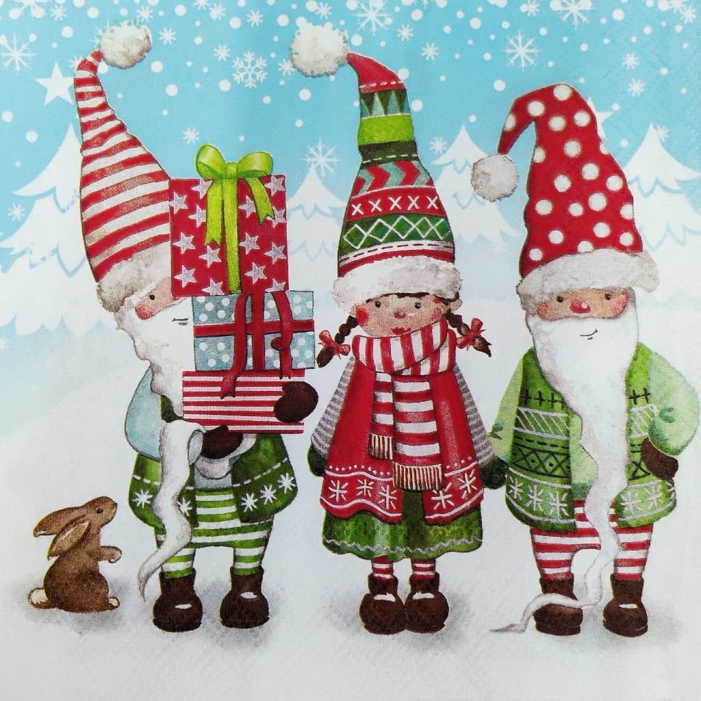 Kiddo Santas Christmas eve ( German Napkins Tissues )