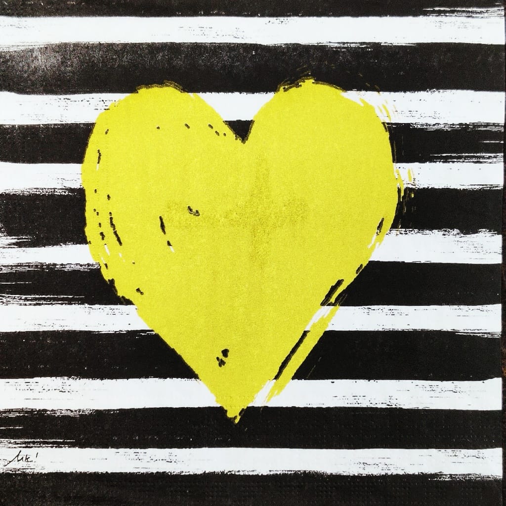 Heart stripe ( German Napkins Tissues )