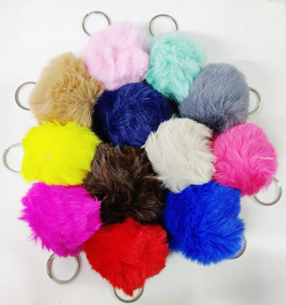 Pom Pom Keychains