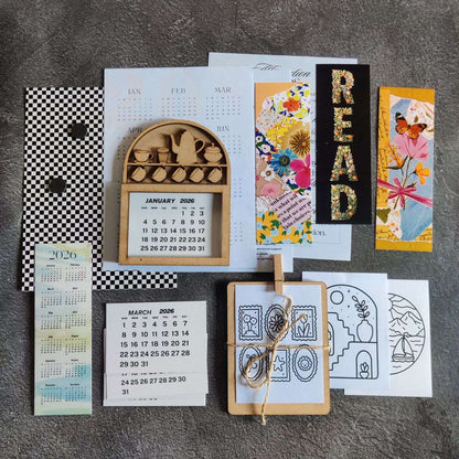 Fridge Magnet Calendar Kit 2026 (Chai/Tea)