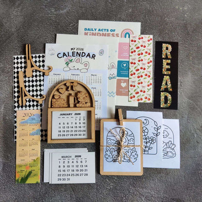 Desk Calendar Kit 2026 (Girls)