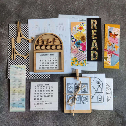 Desk Calendar Kit 2026 (Coffee)
