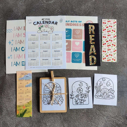 Desk Calendar Kit 2026 (Girls)