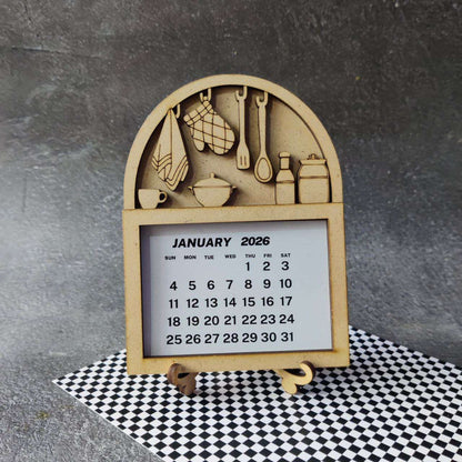 Desk Calendar Kit 2026 (Kitchen)