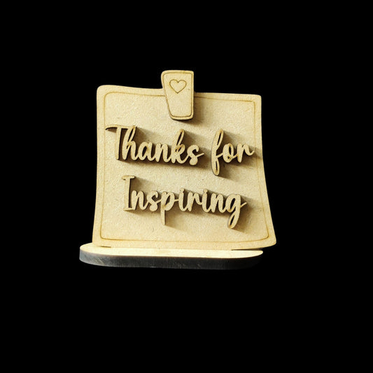 Teacher's Day Standee - Thanks for Inspiring