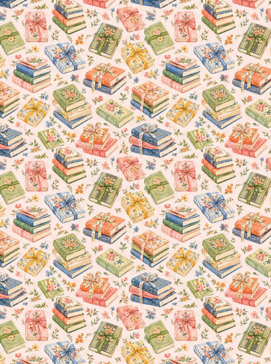 Teacher's Day Books Full Size  (Decoupage Paper)