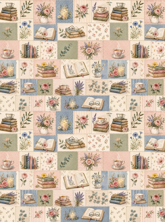 Teacher's Day Full Size Patchwork (Decoupage Paper)
