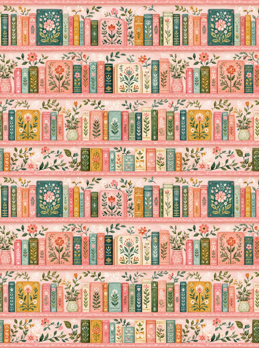 Teacher's Day Full Size Bookshelf (Decoupage Paper)