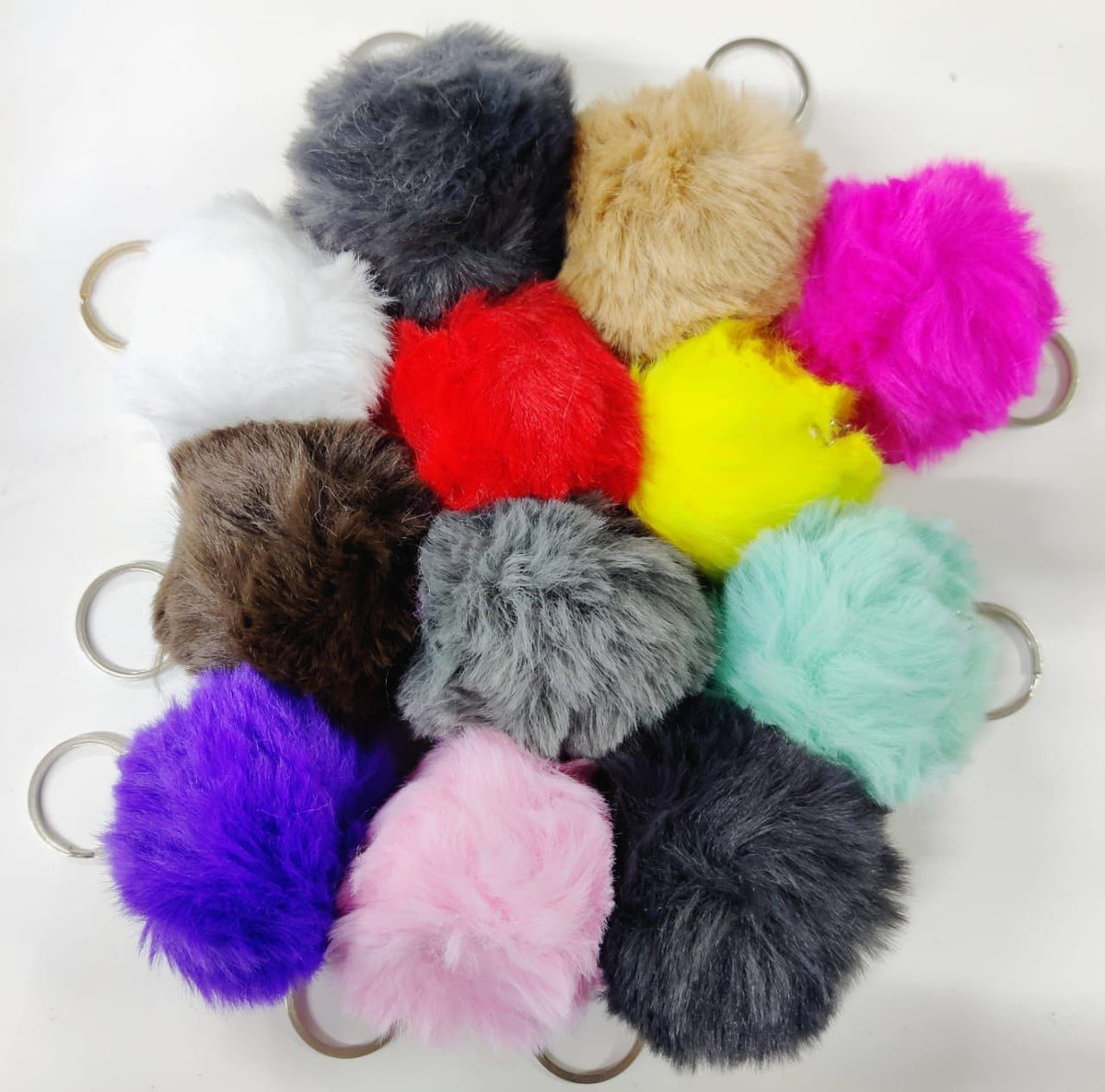 Pom Pom Keychains