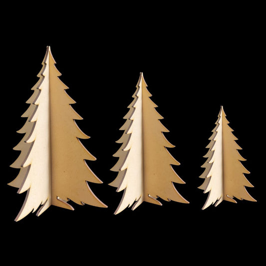 3D desk christmas Tree (MDF)- 2