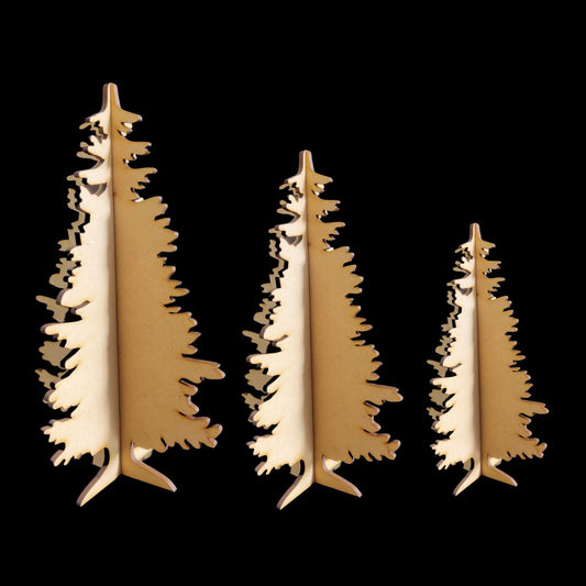 3D Desk christmas Tree (MDF) - 1