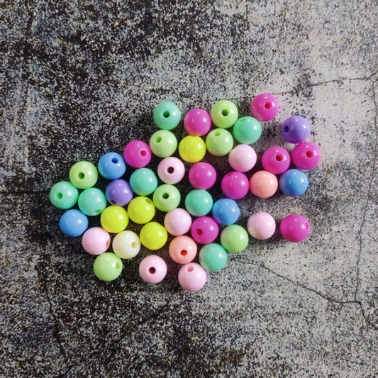 Acrylic Beads - Multi Colour ( Art & Craft Embellishment)
