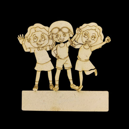 Twin BFFs (MDF Premarked Base) Friendship Day