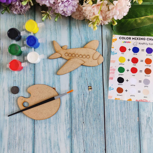 Aeroplane (Fridge Magnet DIY kit) MDF
