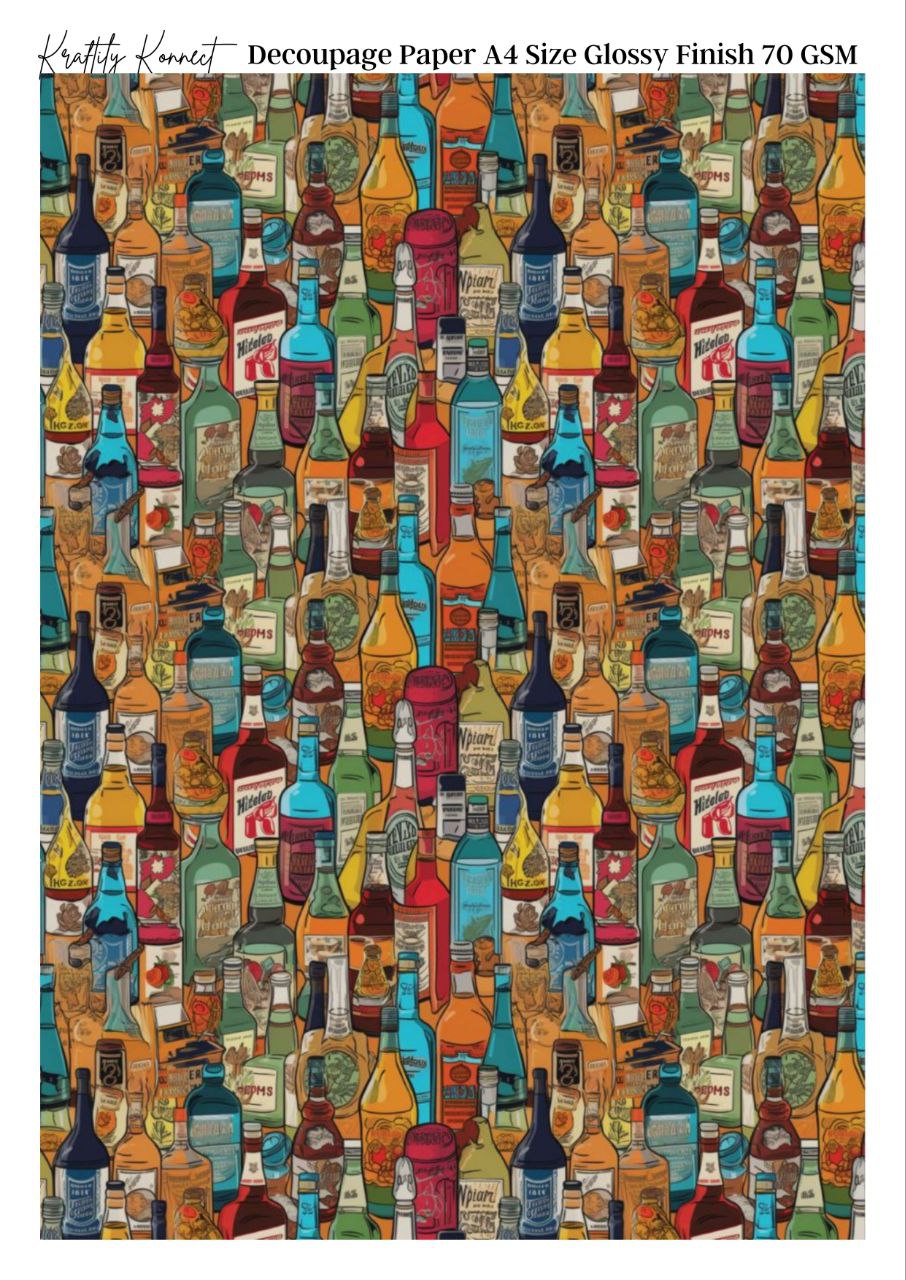 Wine is Served ( Decoupage Papers )