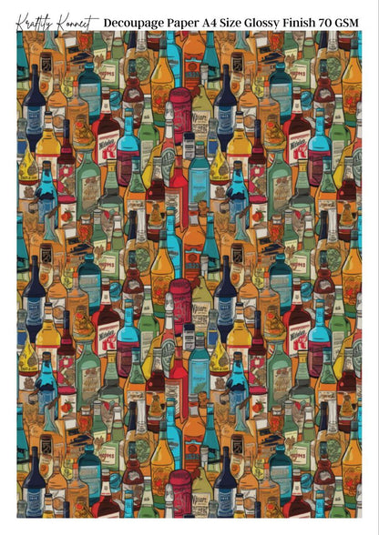Wine is Served ( Decoupage Papers )