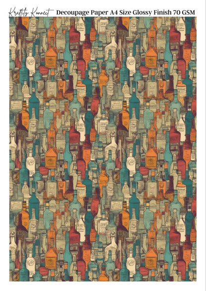Wine is Served ( Decoupage Papers )