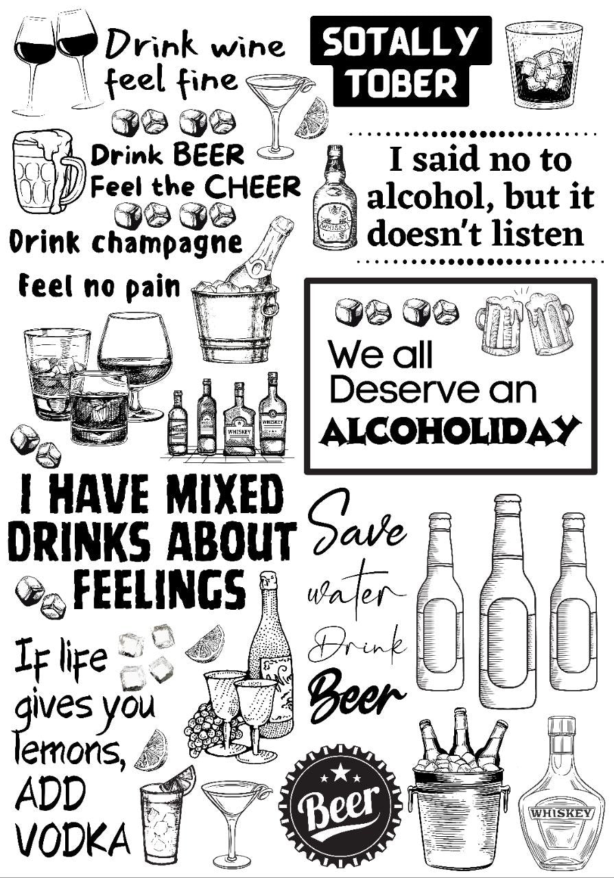 Alcohol Elements ( Instant Transfer Sheet )