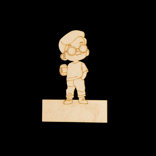 Alpha Boy (Mini Fridge Magnet Name Board) MDF