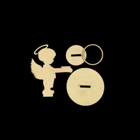 Angel Boy (3D Tealight Holder MDF) Christmas Collection