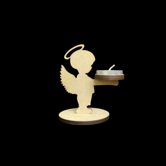 Angel Boy (3D Tealight Holder MDF) Christmas Collection