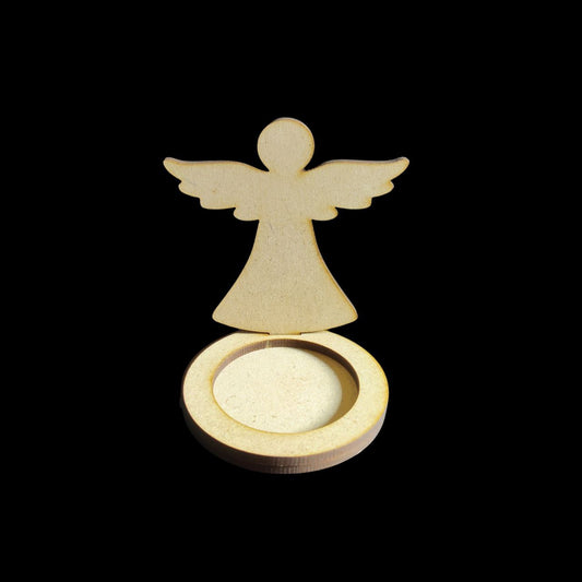 Angel - Mini Tealight Holder (MDF) Christmas