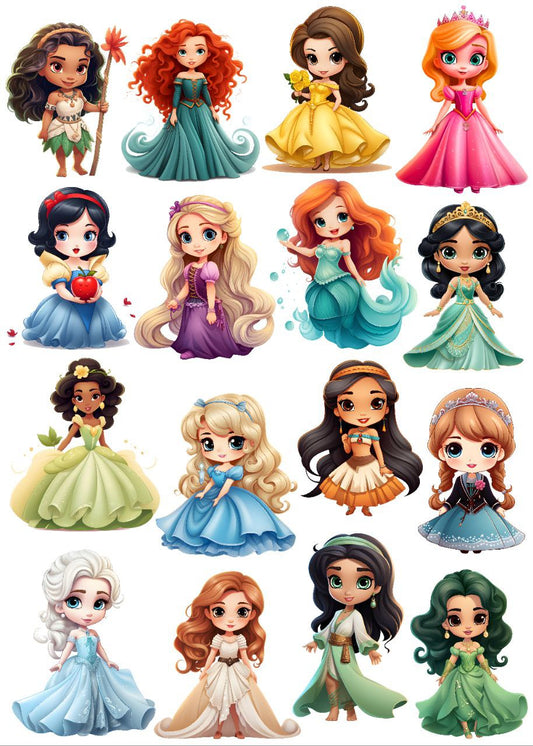 Animated Fairy Tale Characters - Disney (Instant Transfer Sheet)