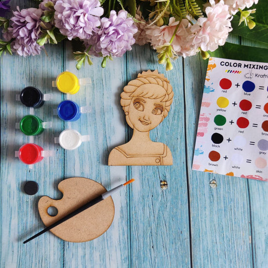 Anna - Frozen (Fridge Magnet DIY kit) MDF