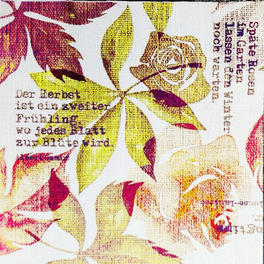 Autumn Script ( German Napkin Tissues  )