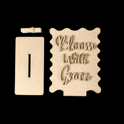 Wild Periwinkles - Earring Base (MDF)
