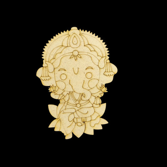 Baby Ganesha (MDF Traditional Premarked Base)