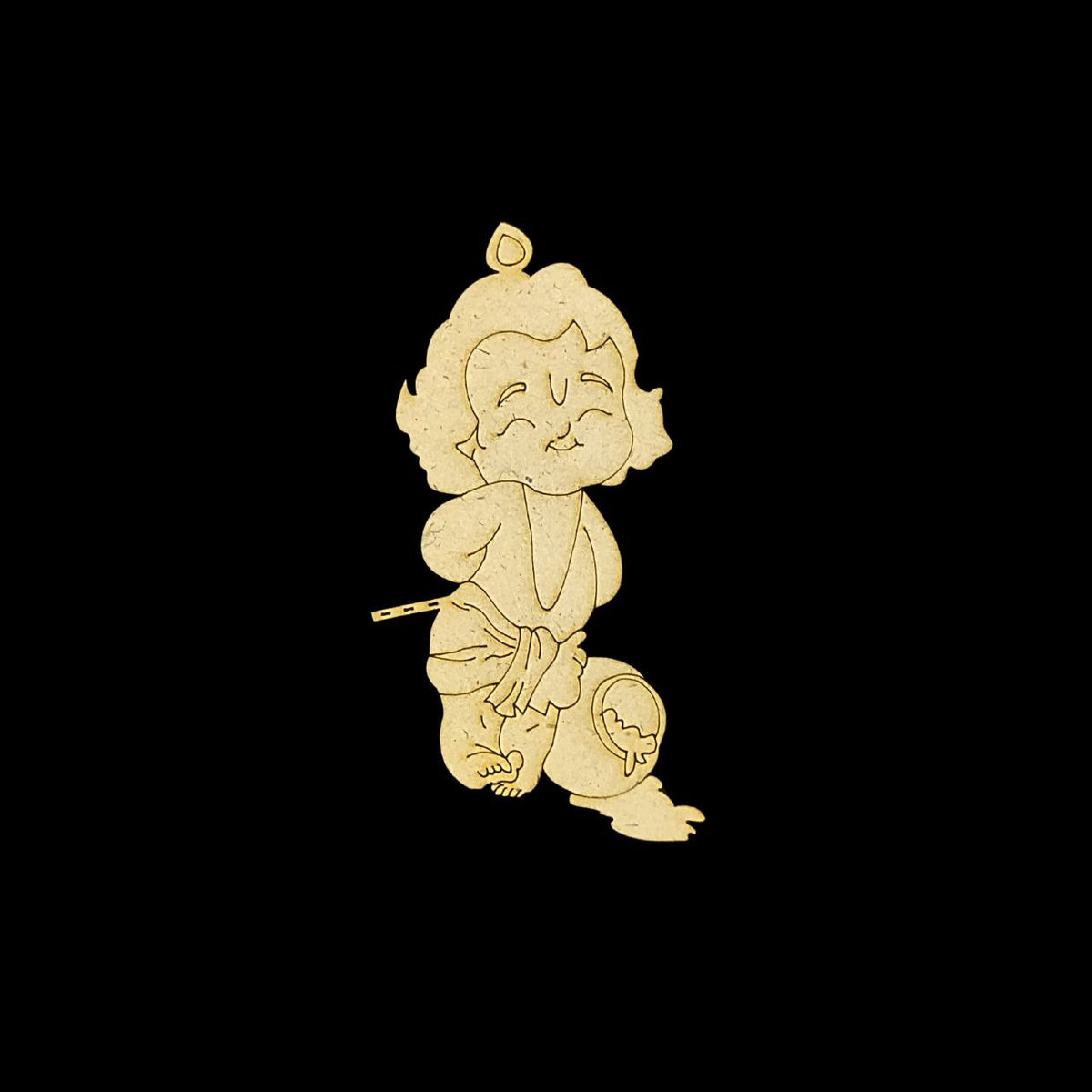 Baby Krishna Makkhan Time (Premarked base MDF) Hindu elements