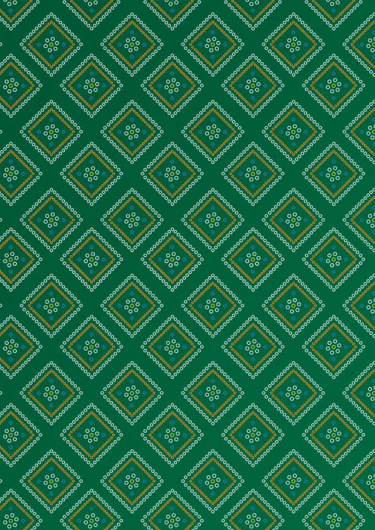 Bandhani Green (Instant Transfer Sheet)