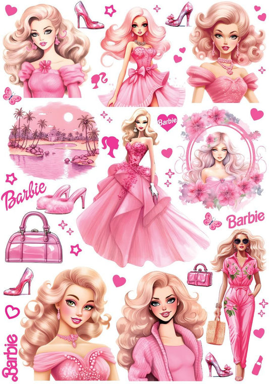 Barbie ( Instant Transfer Sheet )