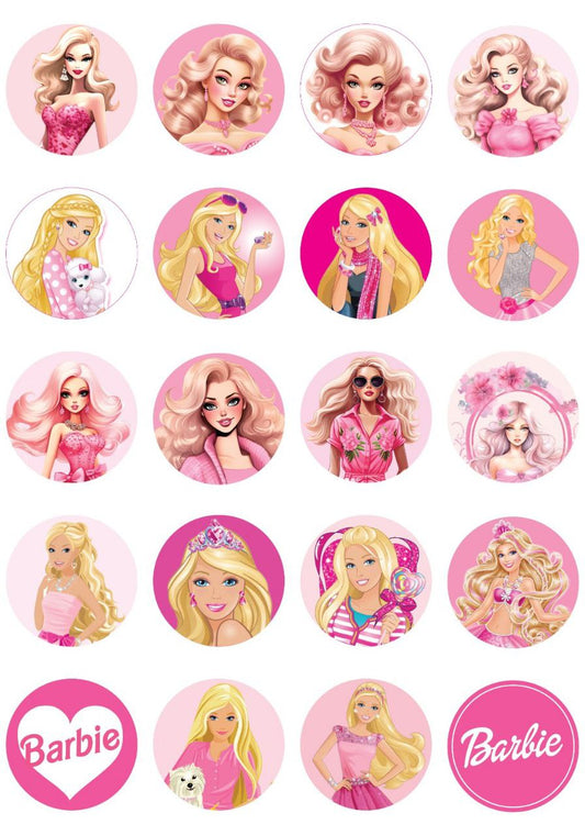 Barbie Mini Rounds (Instant Transfer Sheet)