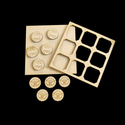 Batman and Spiderman - Tic Tac Toe (Lasercut MDF)Kids DIY