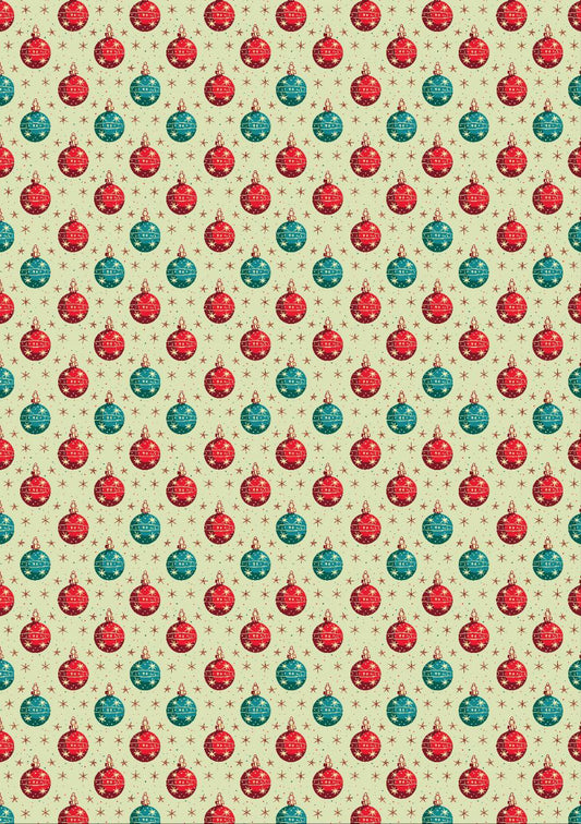Baubles - Christmas Decorations - Seamless (Decoupage Paper) 1