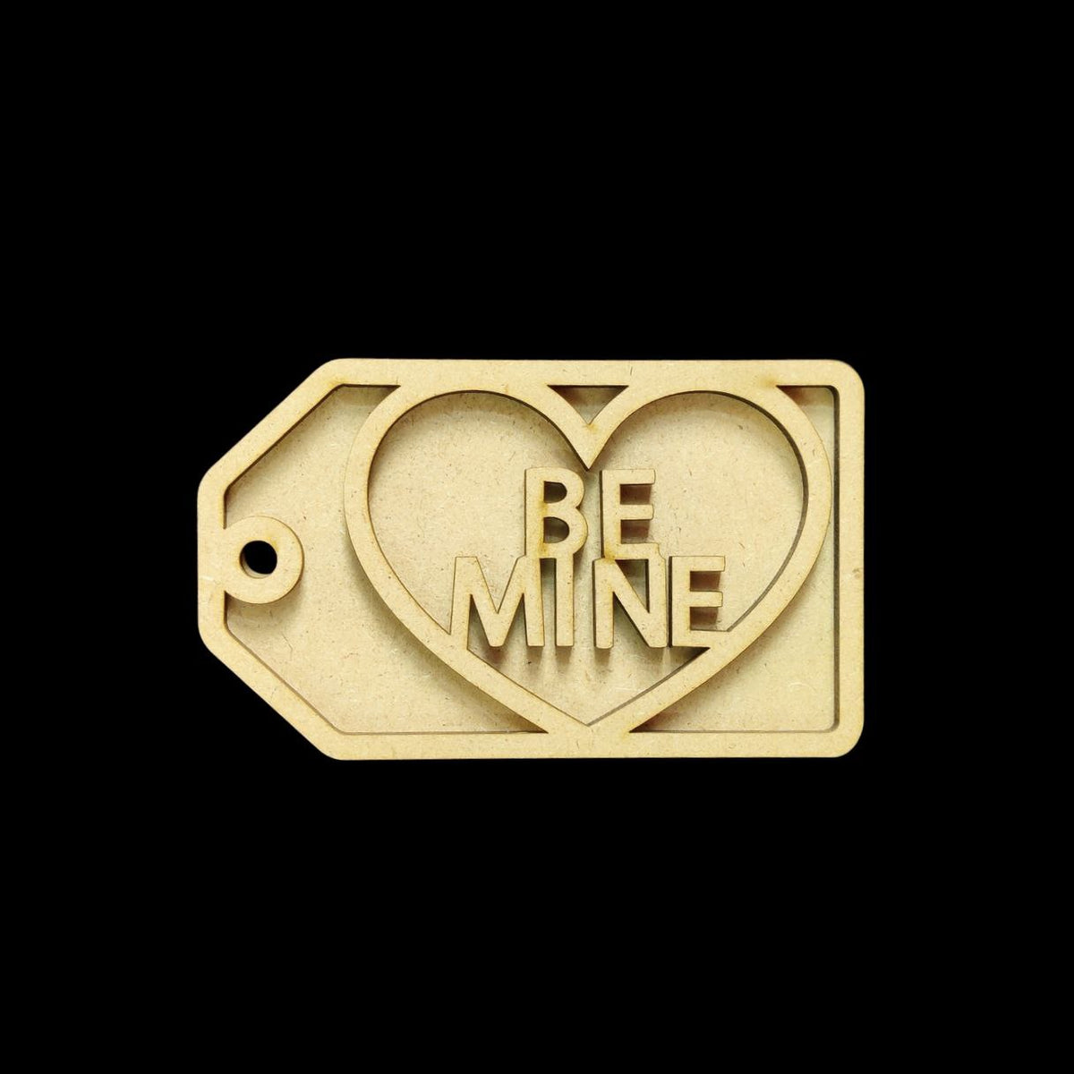 Minimalist Love - Personalised Couple Name Plate Rectangular (MDF Valentine's)