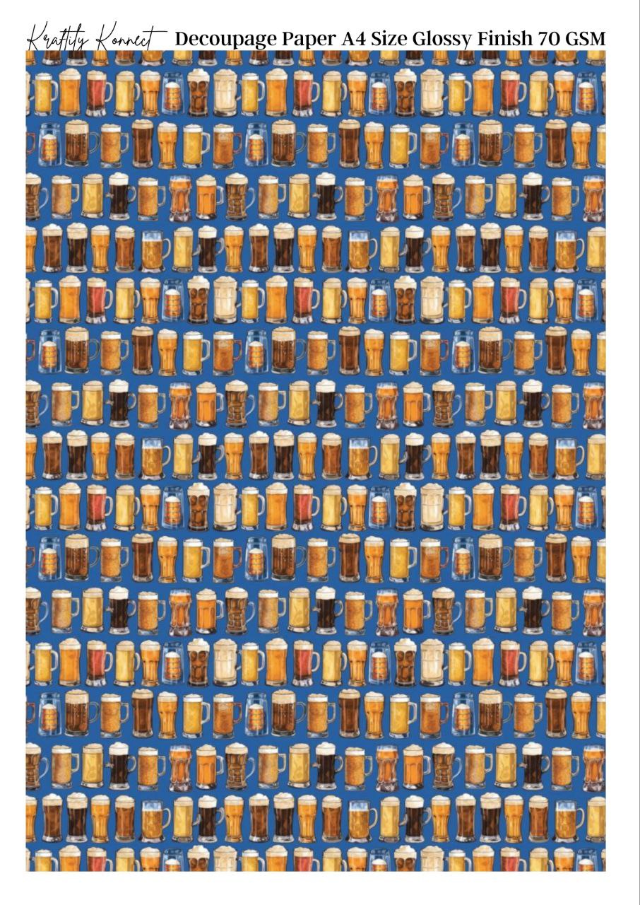 Beer Everywhere ( Decoupage Papers )