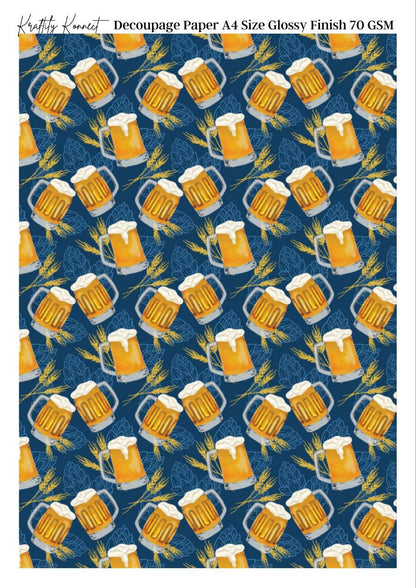 Wine is Served ( Decoupage Papers )