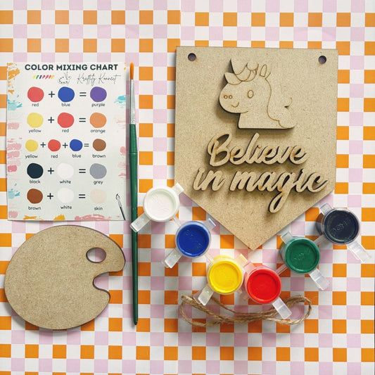 Believe in Magic - Quotes Wall Hanging DIY Kit