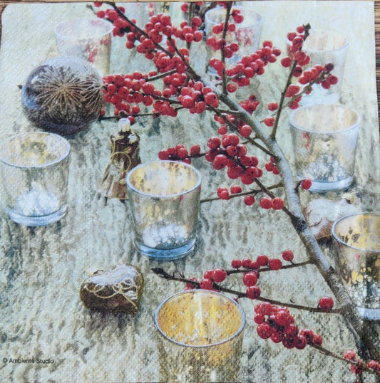 Berries n mood ( Christmas - Tissues )
