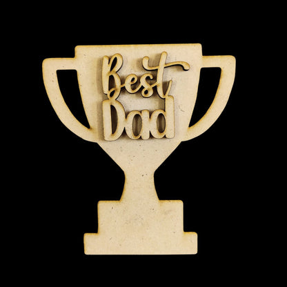 Best Dad ( Father's day - MDF Fridge Magnet Base )