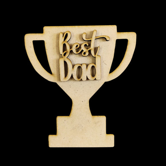 Best Dad ( Father's day - MDF Fridge Magnet Base )