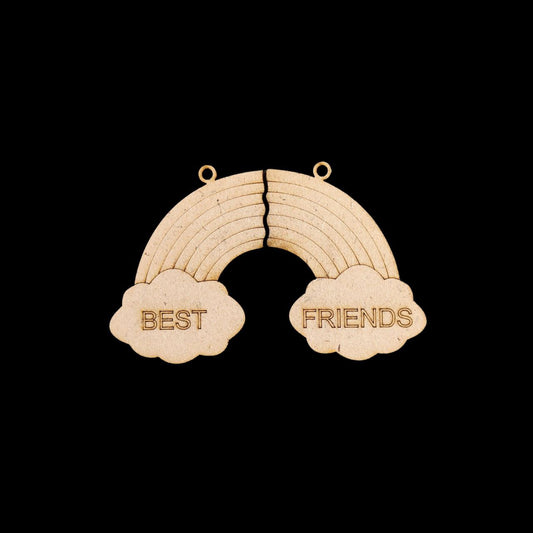 Best-Friends (MDF Keychain Base)