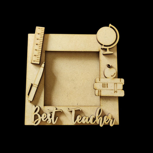 Best Teacher (MDF Photo Frame Fridge Magnet Base)