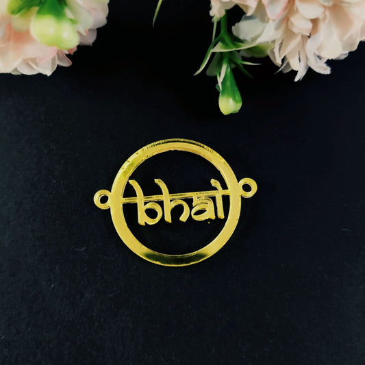 Bhai (Ringed) ( Rakhi - Acrylic Gold  )