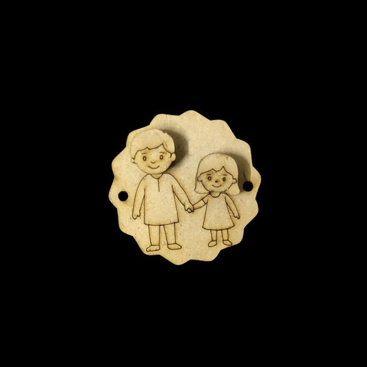 Big Bro - Bro Sis Cute Rakhi Base (MDF)