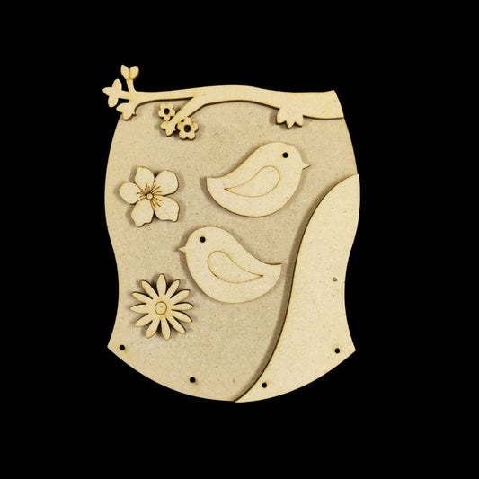 Bird Life (MDF Keyholder with Embellishments)